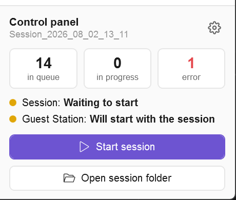 Control panel